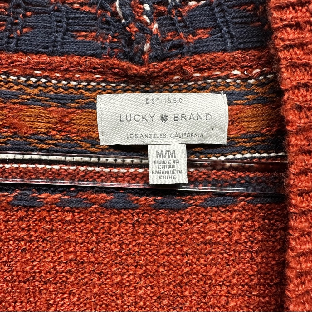 Lucky Brand Long Multicolored Sweater Size Medium - Picture 2 of 3